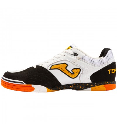 Buty piłkarskie Joma Top Flex Indoor 2302 biało-czarne TOPW2302IN