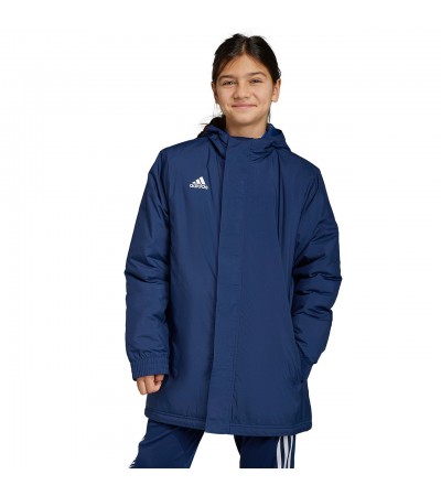 Kurtka dla dzieci adidas Entrada 22 Stadium niebieska IB6079
