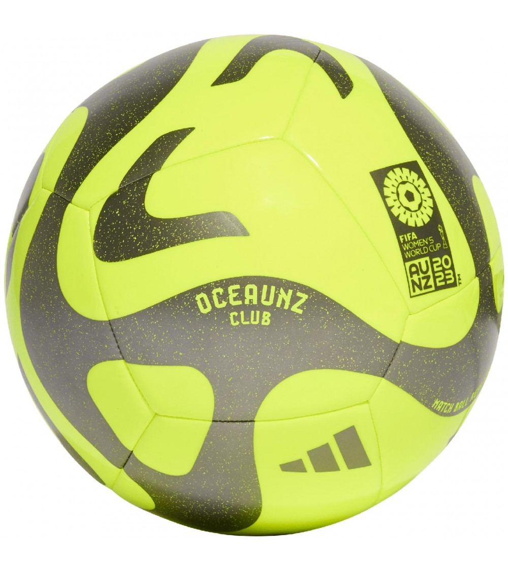 Piłka nożna adidas Oceaunz Club Ball żółto-szara HZ6932