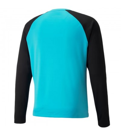 Koszulka bramkarska męska Puma teamPACER GK LS niebiesko-czarna 704933 40