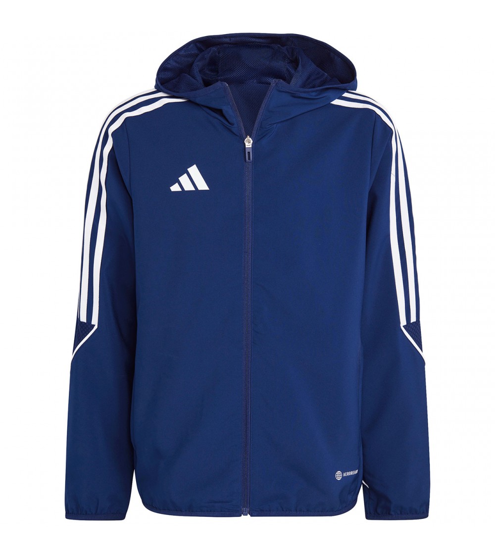 Kurtka dla dzieci adidas Tiro 23 League Windbreaker granatowa IA1627