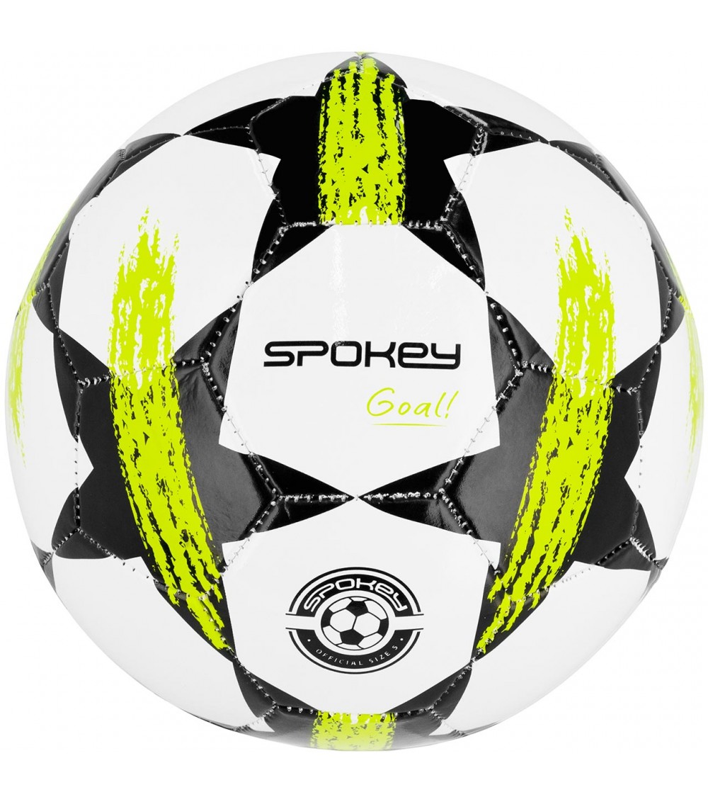 Piłka nożna Spokey Goal biało-zielona 942598