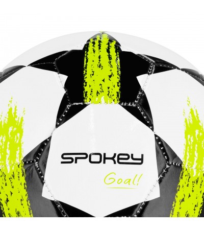 Piłka nożna Spokey Goal biało-zielona 942598