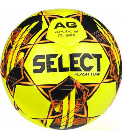 Piłka nożna Select Flash Turf v23 żółto-pomarańczowa 17856