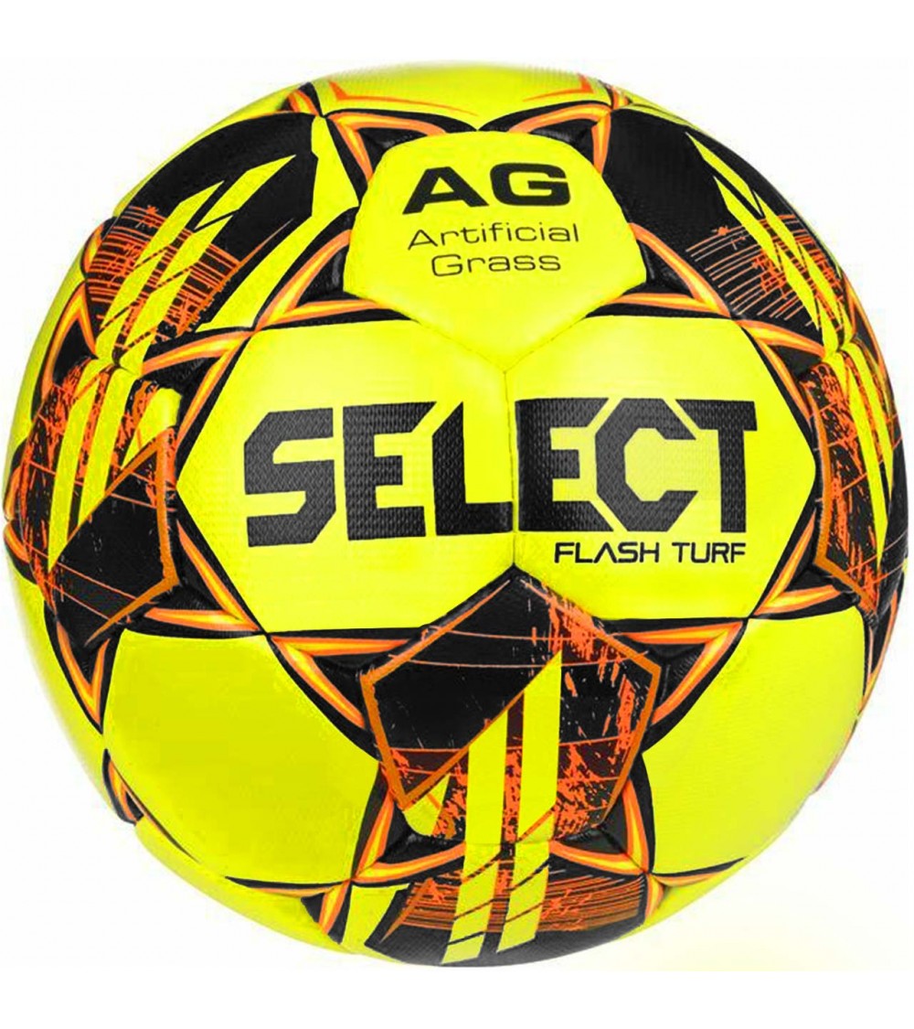 Piłka nożna Select Flash Turf v23 żółto-pomarańczowa 17856