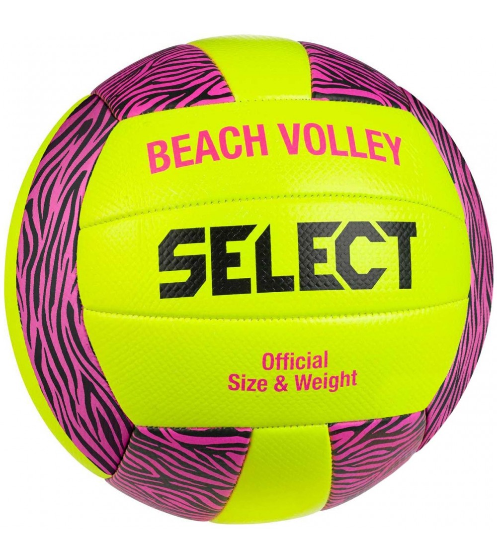 Piłka siatkowa plażowa Select Volley v23 żółto-różowa 11531