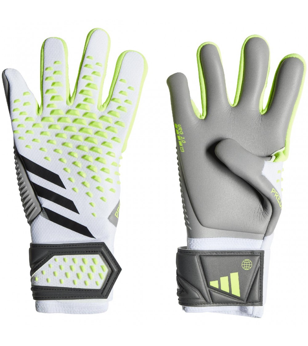 Rękawice bramkarskie adidas Predator GL Pro Junior biało-szare IA0846