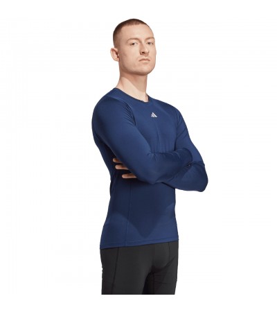 Koszulka męska adidas Techfit Aeroready Long Sleeve Tee granatowa IB1230