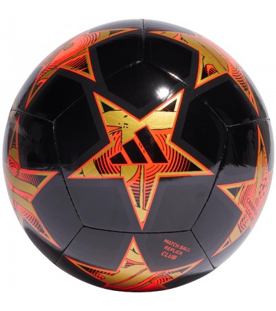Piłka nożna adidas UCL Club 23/24 Group Stage czarno-pomarańczowa IA0947