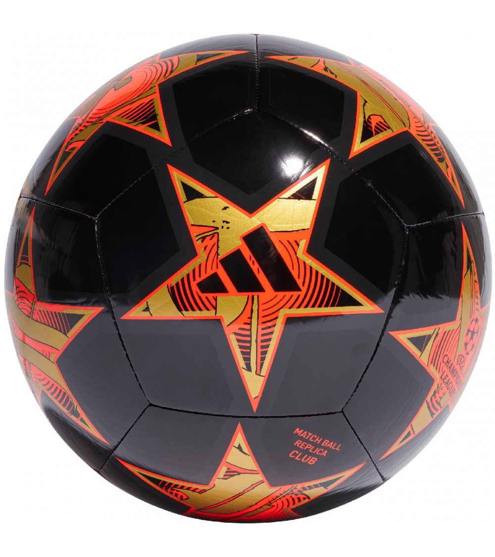 Piłka nożna adidas UCL Club 23/24 Group Stage czarno-pomarańczowa IA0947