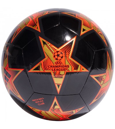 Piłka nożna adidas UCL Club 23/24 Group Stage czarno-pomarańczowa IA0947