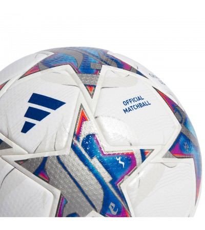 Piłka nożna adidas UCL Pro biało-niebieska IA0953
