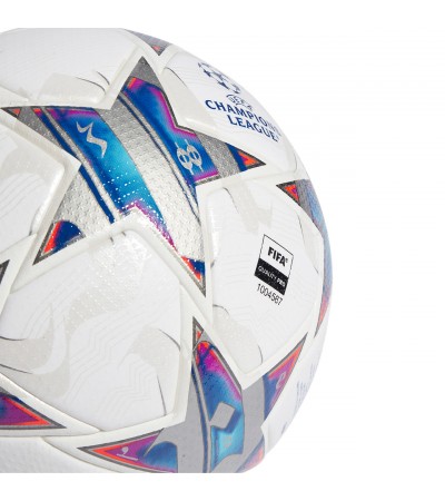 Piłka nożna adidas UCL Pro biało-niebieska IA0953