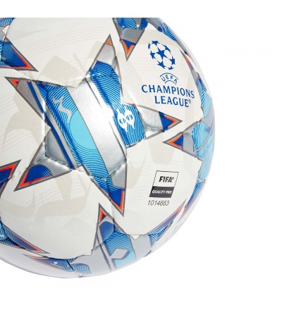 Piłka nożna adidas UCL Pro Sala 23/24 Group Stage biało-niebieska IA0951