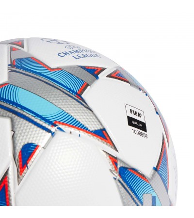 Piłka nożna adidas UCL League 23/24 Group Stage biało-niebieska IA0954