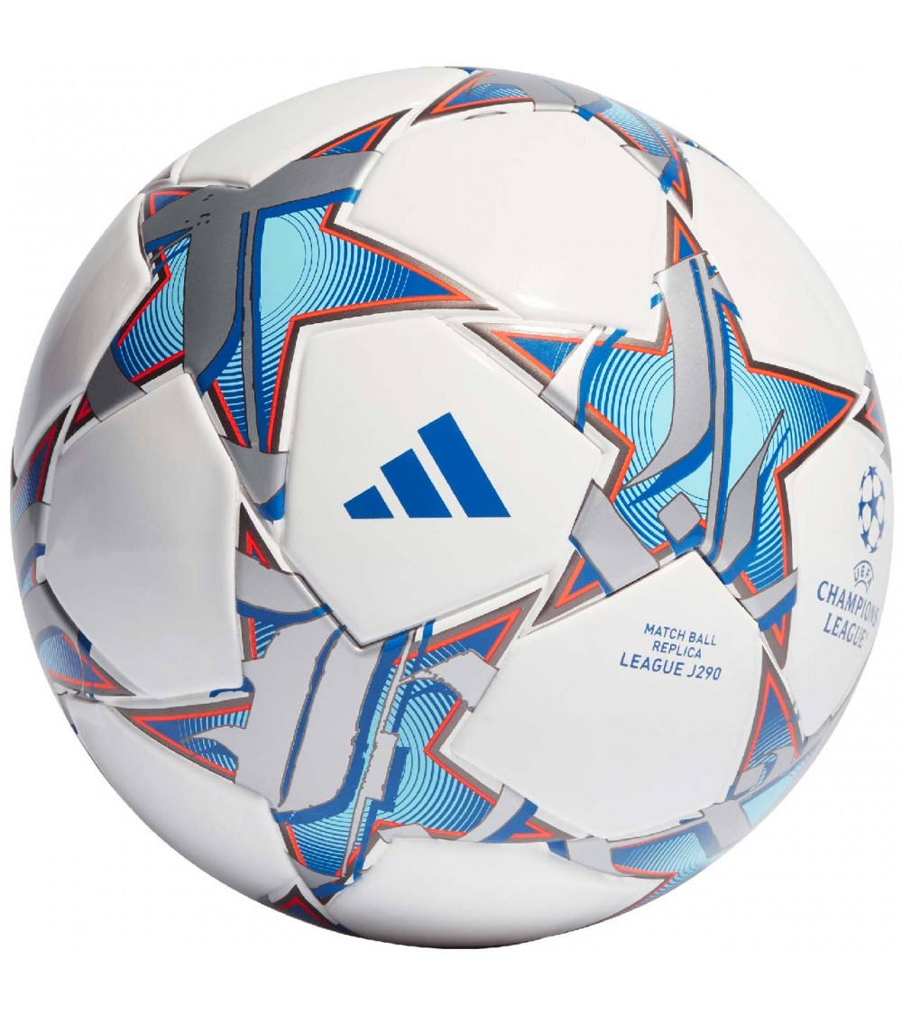 Piłka nożna adidas UCL Junior 290 League 23/24 Group Stage Kids biało-niebieska IA0946