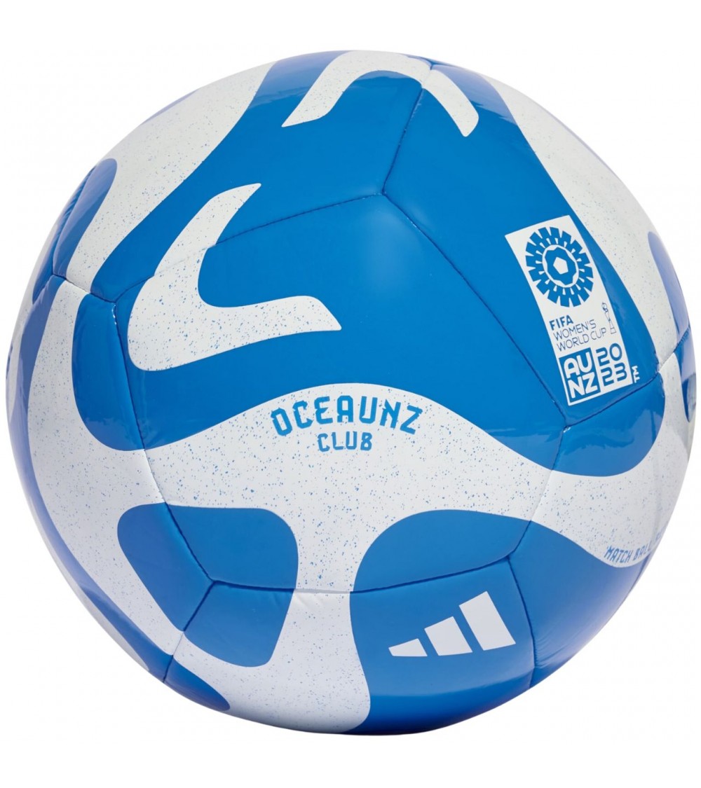Piłka nożna adidas Oceaunz Club biało-niebieska HZ6933