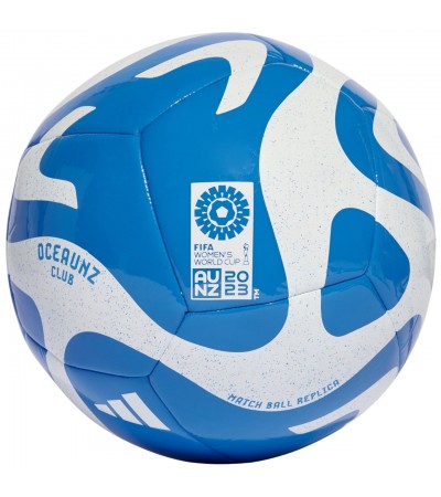 Piłka nożna adidas Oceaunz Club biało-niebieska HZ6933