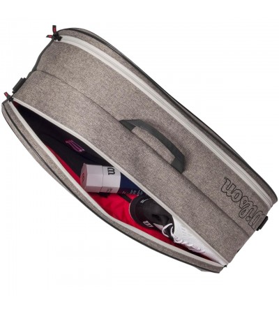 Torba tenisowa Wilson Team 6PK szara WR8022601001