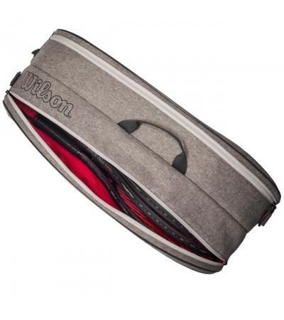 Torba tenisowa Wilson Team 6PK szara WR8022601001