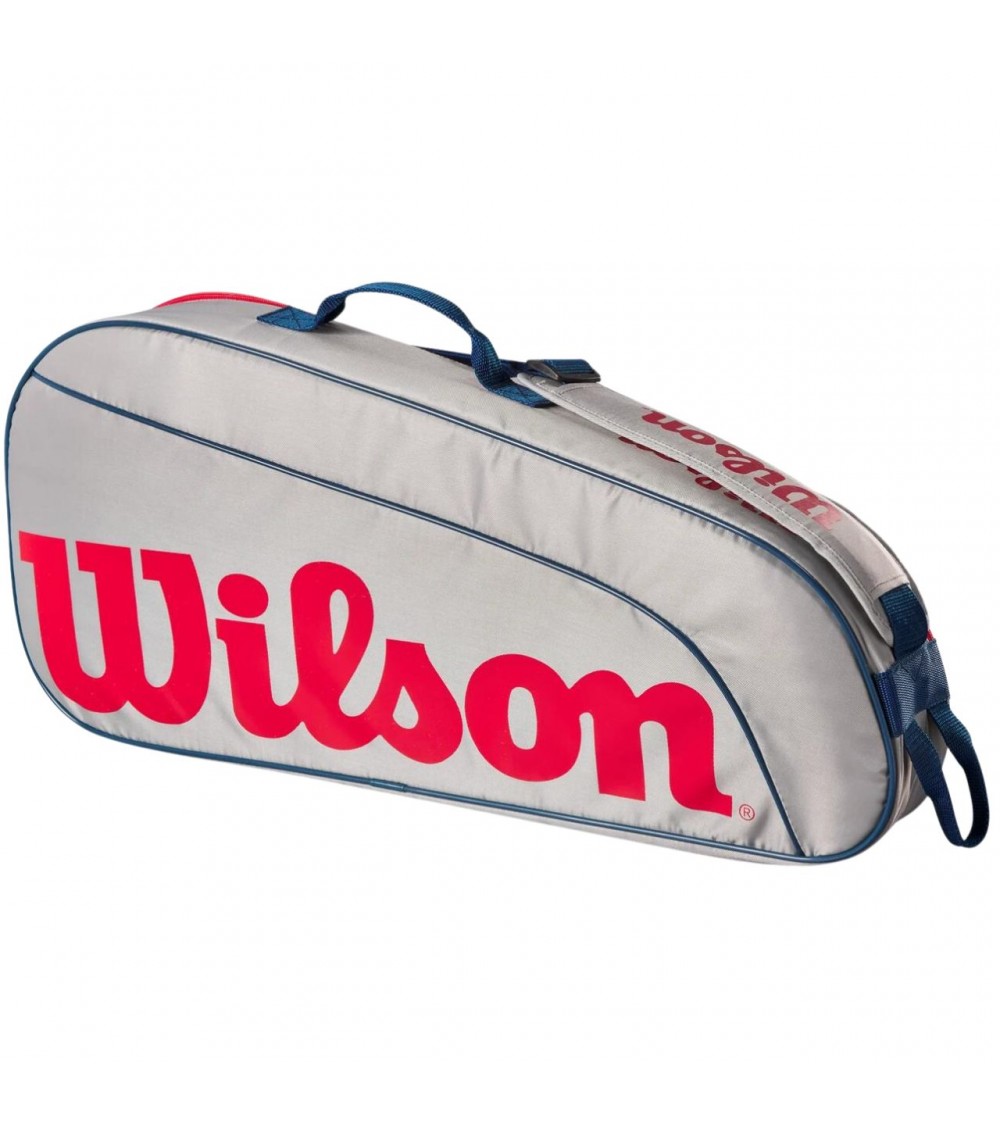 Torba tenisowa Wilson Junior 3PK szaro-czerwona WR8023901001