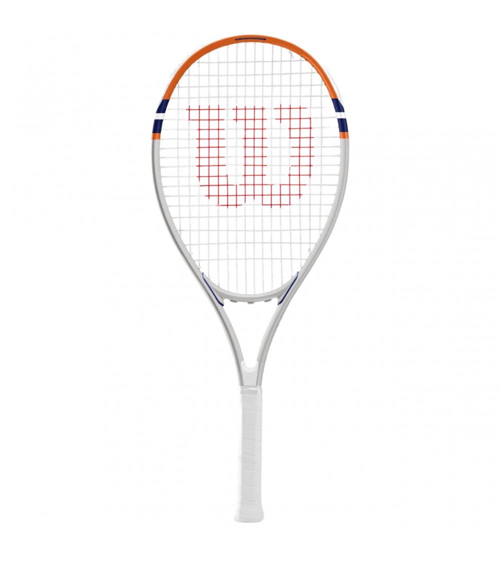 Rakieta do tenisa ziemnego Wilson Roland Garros Elite TNS RKT3 4 3/8 szaro-pomarańczowa WR127210U3