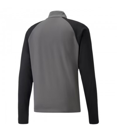 Bluza męska Puma teamLIGA 1/4 Zip Top szaro-czarna 657236 13