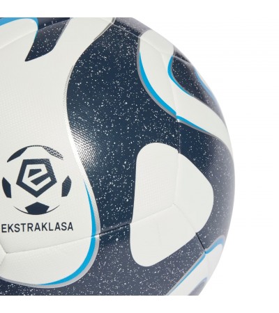 Piłka nożna adidas Ekstraklasa Training biało-granatowa IQ4932