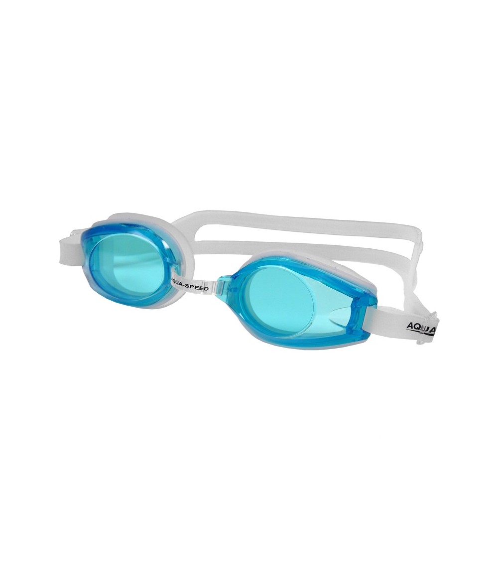 Okulary pływackie Aqua-Speed Avanti biało-niebieskie 29 007