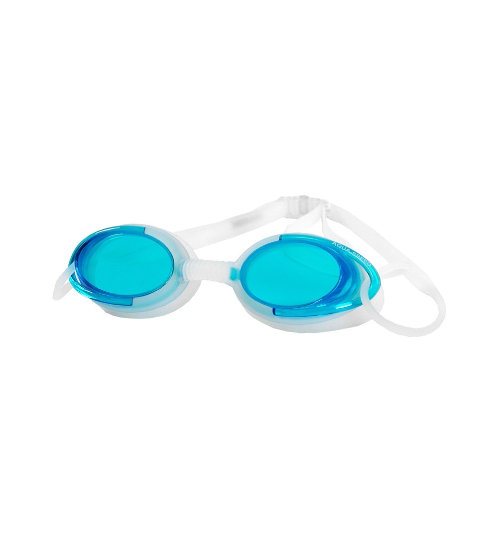 Okulary pływackie Aqua-speed Malibu biało-błękitne 29 008