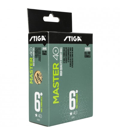 Piłeczki do ping ponga Stiga Master* pomarańczowe 6szt