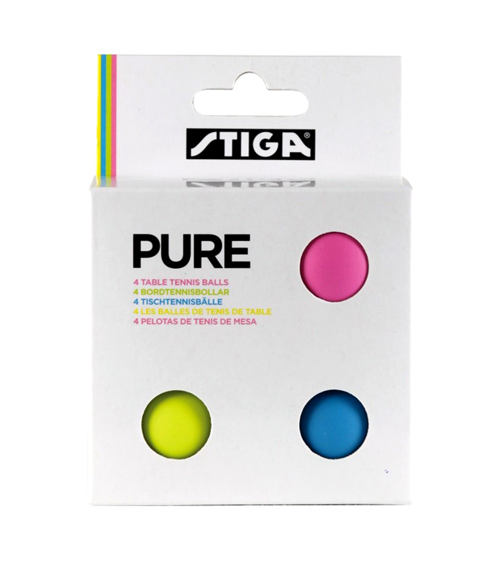 Piłeczki do ping ponga Stiga Pure color 4szt