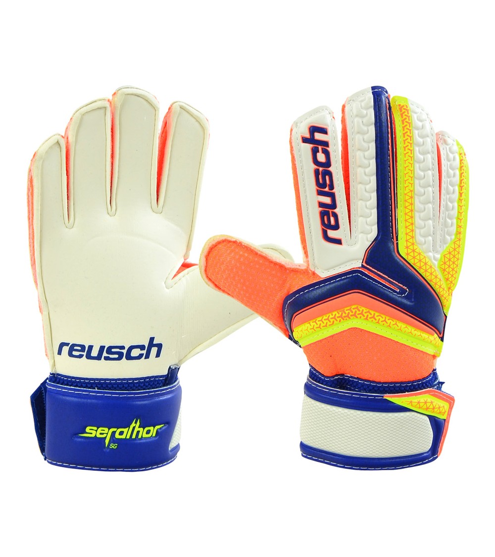 Rękawice bramkarskie Reusch Serathor SG Junior 3772815 456