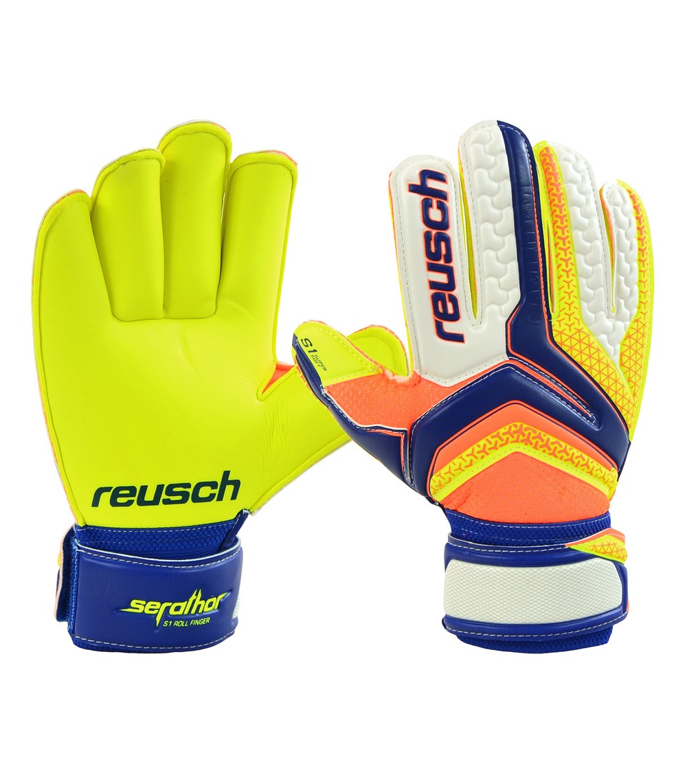 Rękawice bramkarskie Reusch Serathor S1 Roll Finger JUNIOR 3772217 484