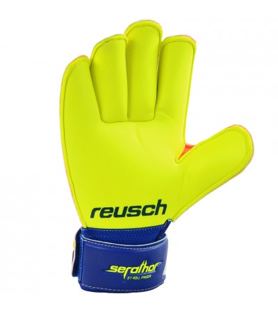 Rękawice bramkarskie Reusch Serathor S1 Roll Finger JUNIOR 3772217 484