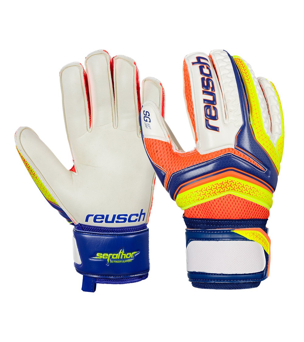 Rękawice bramkarskie Reusch Serathor SG Finger Support 3770810 456