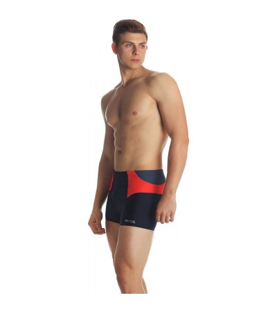 Spodenki kąpielowe męskie Aqua-Speed Dexter czarno szaro czerwone 163 409
