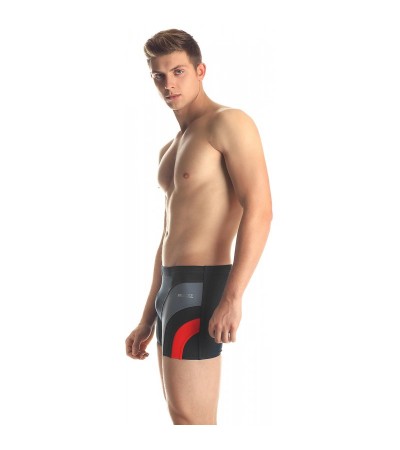 Spodenki kąpielowe męskie Aqua-Speed Sasha szaro czerwone 336 2407