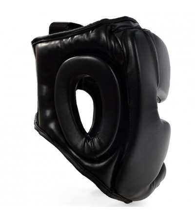 Kask bokserski Profight 705 PU czarny senior