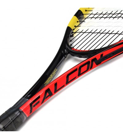Rakieta do tenisa Ziemnego Babolat Falcon Strung G2 czarno czerwona żółta 153642
