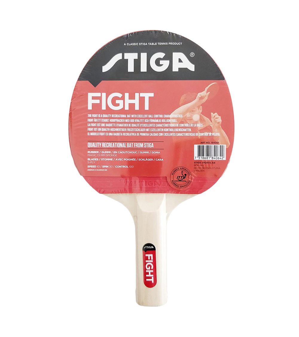 Rakietka do ping ponga Stiga Fight czerwona 184001