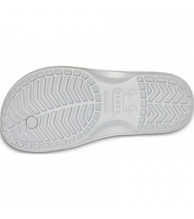 Klapki Crocs Crocband Flip jasny szaro biały 11033 00J