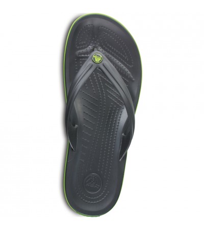 Klapki Crocs Crocband Flip grafitowo-zielone 11033 0A1