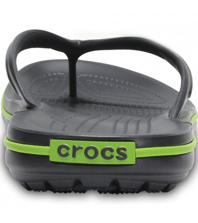 Klapki Crocs Crocband Flip grafitowo-zielone 11033 0A1
