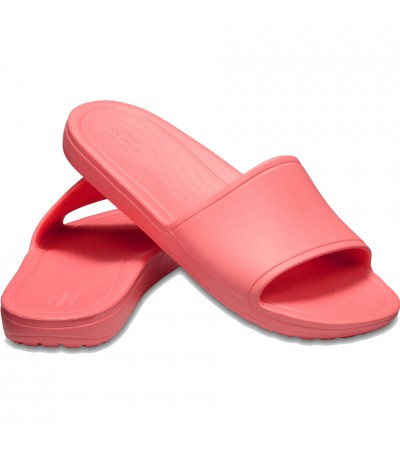 Klapki damskie Crocs Sloane Slide W koralowe 205742 737