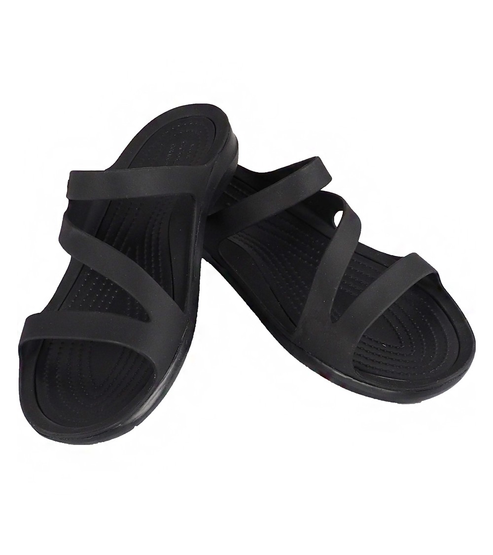 Klapki damskie Crocs Swiftwater Sandal W czarne 203998 060