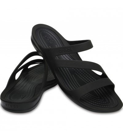 Klapki damskie Crocs Swiftwater Sandal W czarne 203998 060