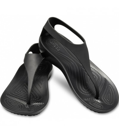 Sandały damskie Crocs Serena Flip W czarne 205468 060