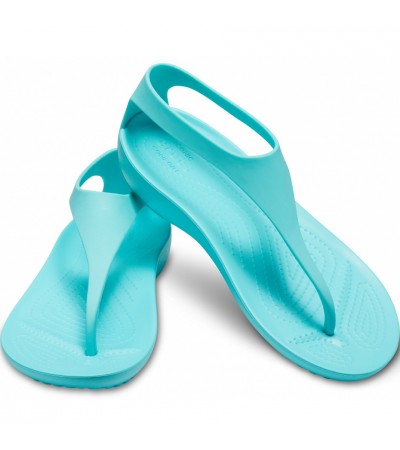 Crocs sandały damskie Serena Flip W jasny niebieski 205468 40M