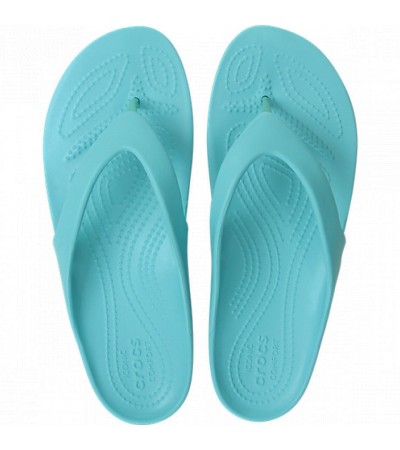 Crocs klapki damskie Kadee II Flip W turkusowe 202492 40M